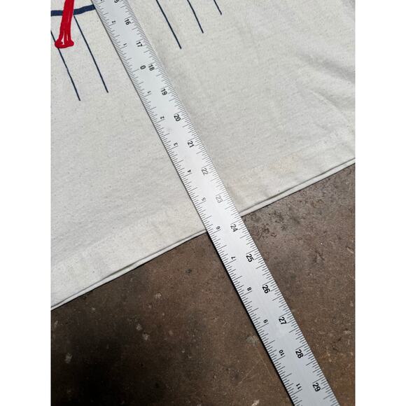 Vintage New York Yankees T-Shirt 80s MLB Pinstripe Logo Tee Mens Single Stitch - Picture 5 of 15